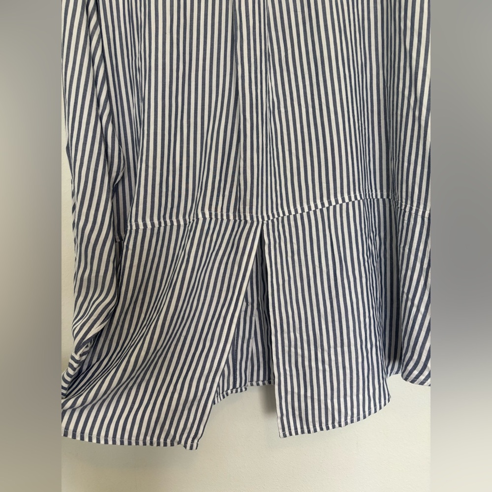 BEACH LUNCH LOUNGE NWT STRIPED BUTTON UP SHIRT SZ 3X - Picture 8 of 9